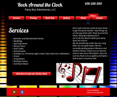 website before redesign